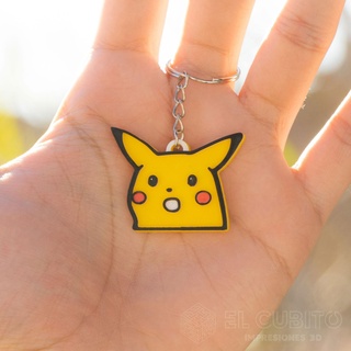 pikachu meme keychain pokemon crunchiroll satoyi nintendo charmander freud sigmund psychology anime 3d print model - Mito3D