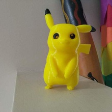 pikachu TEB, renkli, çıkarılabilir kuyruk sanat pokemon figürleri heykeller 3d print model - Mito3D