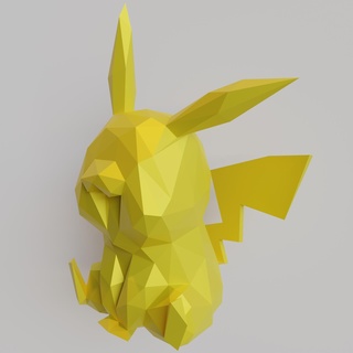 pikachu origami pikachu pokemon origami toy artwork  3d print model - Mito3D