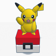 Pikachu pokebola juego pokemon figura serie anime 3d print model - Mito3D