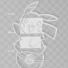 pikachu pokeball pokemon-cookie-cutter home cookiecutter Schimmel Keks pokemongo nintendo gamefreak Kreatur 3d print model - Mito3D