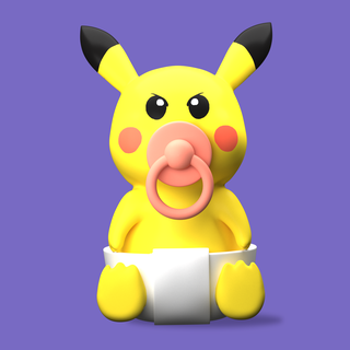 Pikachu Pokémon arte esquilo encantador bulbossauro livre carregar anime batman brinquedo flexi 3d print model - Mito3D