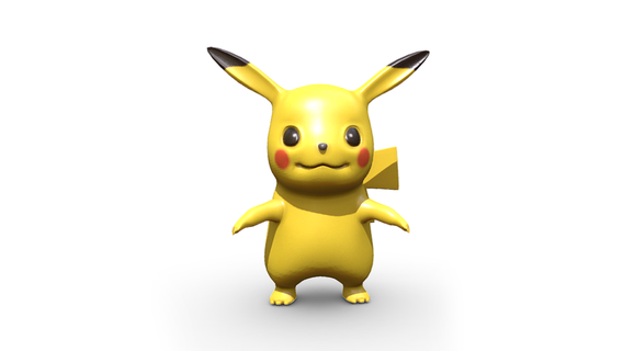 pikachu pokemon Game fanart cute gaming cartoons collectibles charactermodel character cartoon anime 3d print model - Mito3D