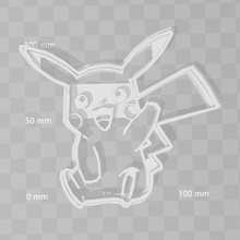 pikachu pokemon cookie-cutter home cookiecutter Schimmel Keks 3d print model - Mito3D