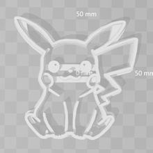 pikachu pokemon cookie-cutter home cookiecutter Schimmel Keks pokemongo nintendo gamefreak Kreatur 3d print model - Mito3D