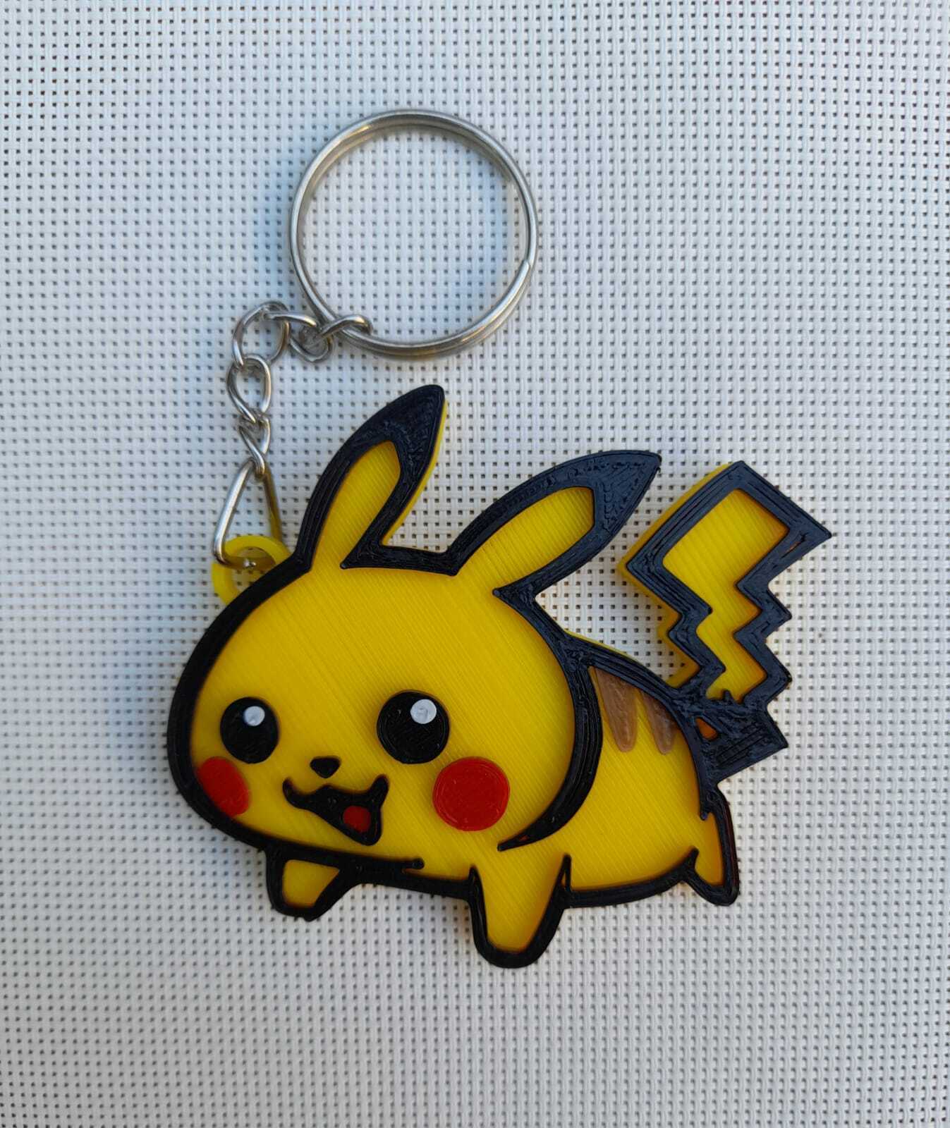 Pikachu pokemon llavero pokemons 3D print model - Mito3D