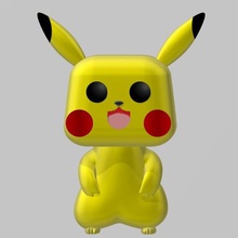 pikachu pop divers pokemon asdfog figure 3d print model - Mito3D