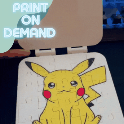 pikachu puzzle pokemon giocattolo 3d print model - Mito3D