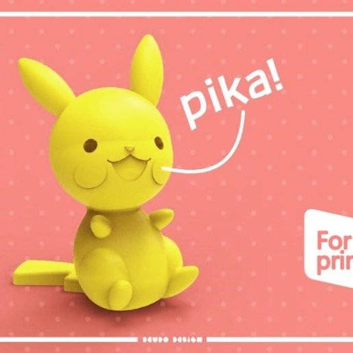 pikachu seudo oyun oyuncak sarı oyuncaklar pokemon nintendo 3D print model - Mito3D