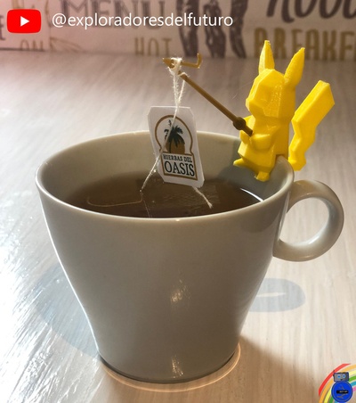 pikachu engraçado presente chá 3d impressão 3d print model - Mito3D