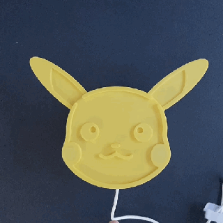 Pikachu raio luz luminária Pokémon fofa ikea 3d print model - Mito3D