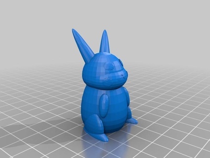 Pikachu v10 Pokémon animais criaturas arte 3d print model - Mito3D