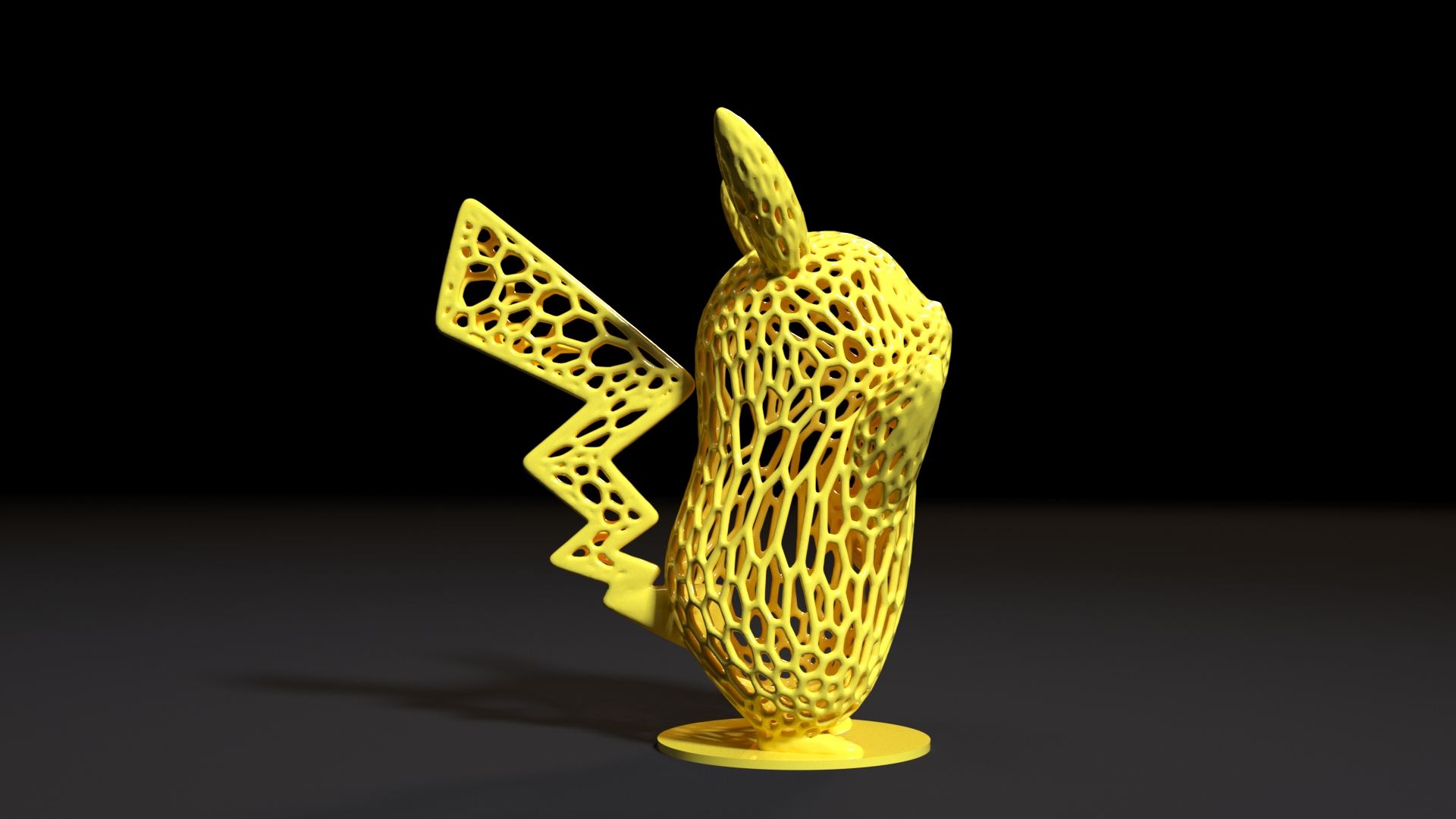 Pikachu voronoi Kunst Pokémon Pokemons eevee Vaporeon Jolteon Flareon espeon Umbreon leafeon Galzeon Sylveon vulpix Geschichten Spiele Spielzeuge 3D print model - Mito3D