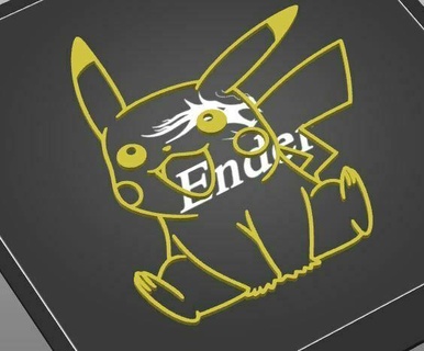 Pikachu mur décor Pokémon 3d print model - Mito3D