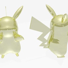 pikachu gioco pokemon 3d print model - Mito3D