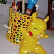 pikapencil pikachu pencil holder 3d print model - Mito3D