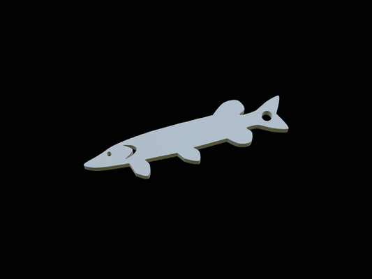 pike fisch schlüsselbund anhänger huf bilden fischer zander zander barsch tier wels bass angeln locken köder karpfen forelle 3d print model - Mito3D