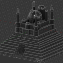pilaf castle architecture dragon ball 3d print model - Mito3D