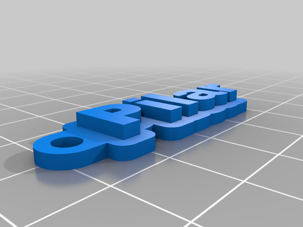 pilar personalizado llaveros 3d print model - Mito3D