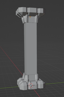 pilar blender 001 pillar simple 3d print model - Mito3D