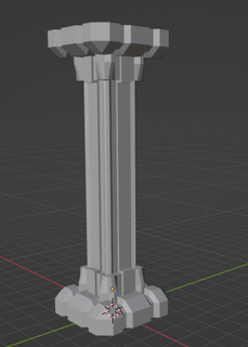 pilar blender 002 simple pillar 3d print model - Mito3D