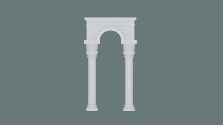 pillar columns architecture structural support design engineering construction building ancient structures classical doric ionic corinthian load-bearing decorative reinforcement masonry vertical types historical 3d print model - Mito3D