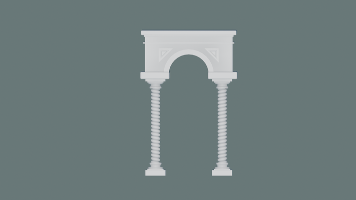 pillar columns v2 architecture structural support design engineering construction building ancient structures classical doric ionic corinthian load-bearing decorative reinforcement masonry vertical types historical 3d print model - Mito3D
