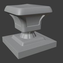 pilier ornement 2 architecture 3d print model - Mito3D