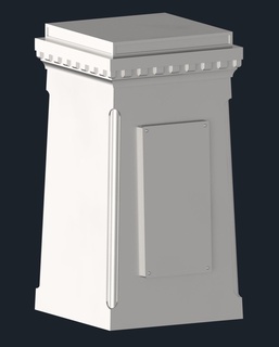 pilier Publier colonne supporter favori buste krieg 3d print model - Mito3D