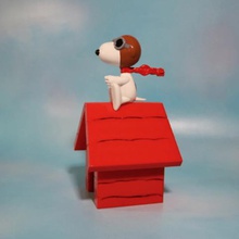 pilot snoopy red baron figure various charlie brown moai peopoly polysher 3d print model - Mito3D