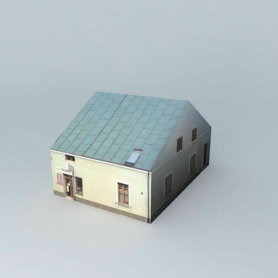 pilsen sokak macarca ev bina dış kent şehir manzarası kentsel apartman mimari 3d print model - Mito3D