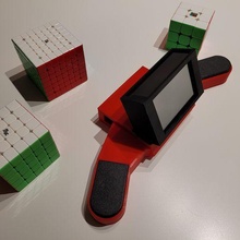 pimat Rubiks küp zamanlayıcı gadget Ahududu pi bulmaca 3d print model - Mito3D