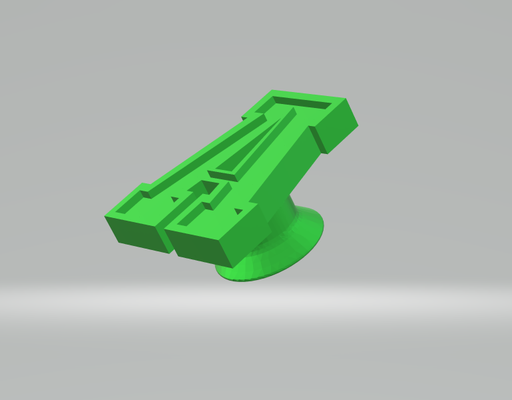 pin crocs letter a crocodile jibbitz charms clip 3d print model - Mito3D