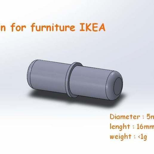 pin furniture ikea en fr 3d_printing 3D print model - Mito3D