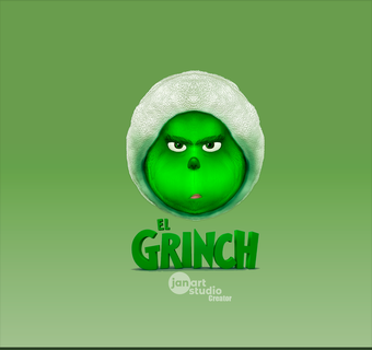 pin Grinch arte Grinch Natale 3d print model - Mito3D