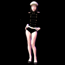 pin navy girl 1 pinup plane war bucket brush sexy air force patriot military sailors 3d print model - Mito3D