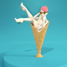 pin statua ghiaccio crema 3d print model - Mito3D