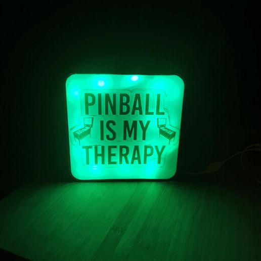 pinball lamp art 3D print model - Mito3D