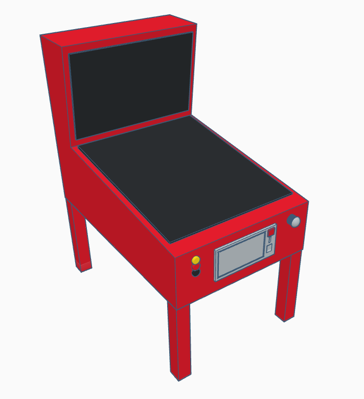 pinball playmobil compatível jogos videogames vídeo vintage 3D print model - Mito3D