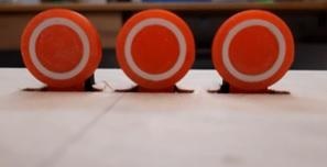 pinball stand-up target assembly flipper standup traget ziel 3d print model - Mito3D