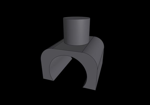pince tube muff mod lisme 3d print model - Mito3D