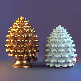 pine fruit candle mold 3d print model - Mito3D