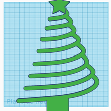 pine tree christmas ornament gadget 3d print model - Mito3D