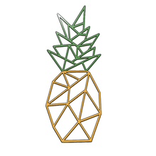 Ananas dekorasyon duvar geometrik 3d print model - Mito3D
