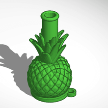 pineapple 3d nozzle bong art hookah shisha 3d print model - Mito3D