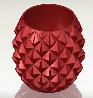 pineapple flower vase pot home cor living bed room 3d print model - Mito3D