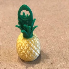 pineapple key chain jewelry keychain 3d print model - Mito3D