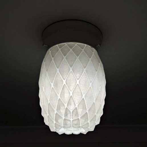 pineapple light cover lighting lamp shade 3D print model - Mito3D