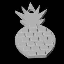 pineapple pendant jewelry henchman fruit 3d print model - Mito3D