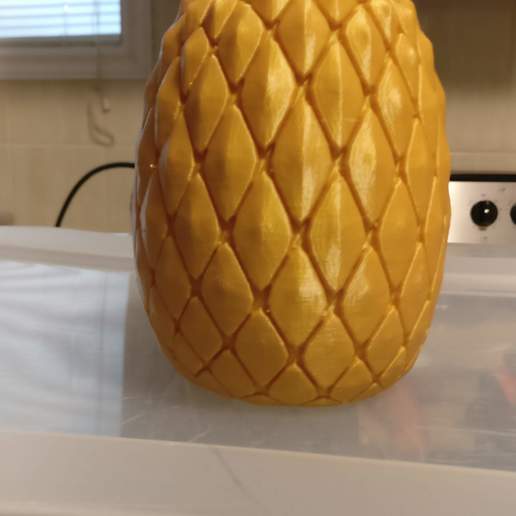 planteur d'ananas la maison décor jardinière l'ananas le drainage conteneur 3D print model - Mito3D